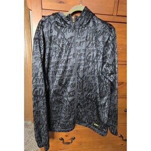 Pro Player Hoodie Size Large Graphic Print Black Gray Streetwear Activewear